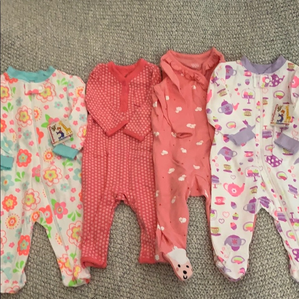 🌹 Baby Girls Sleeper Bundle